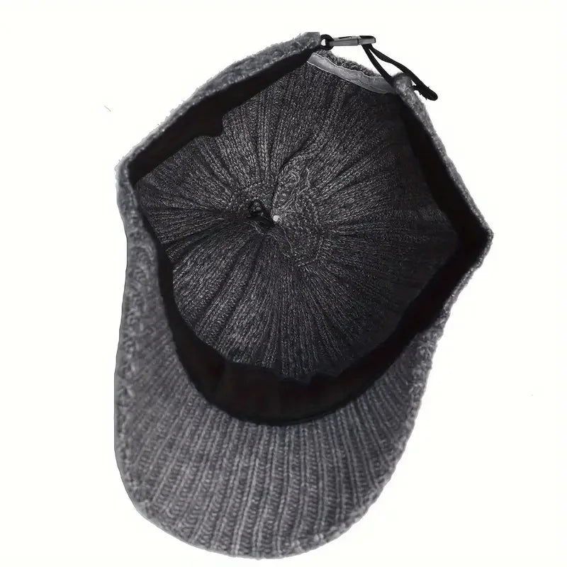 Trendy Knitted Baseball Cap For Men And Women - Autumn/Winter Fashion Peaked Hat