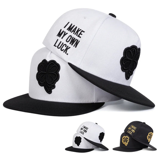 Unisex Four Leaf Clover Embroidery Hip-hop Hats