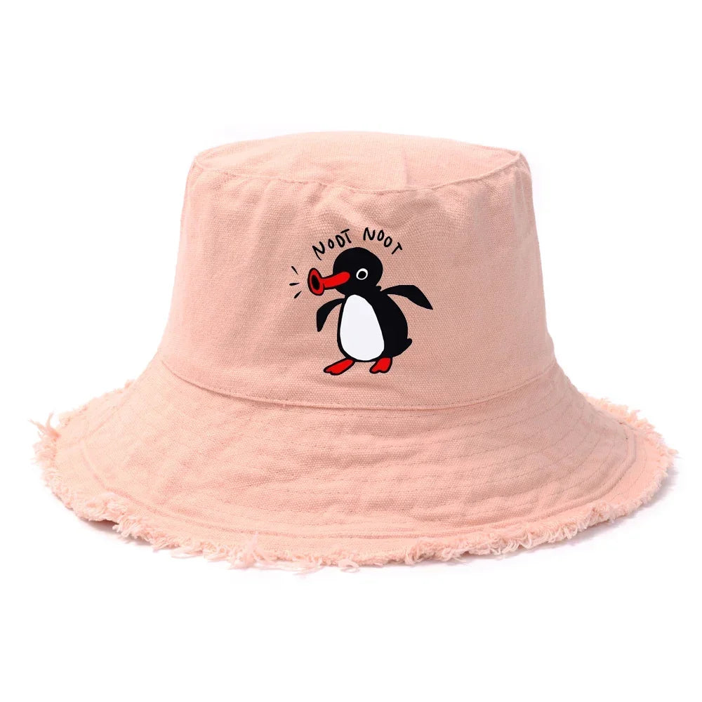 Summer Penguin Bucket Hat Reversible Bob