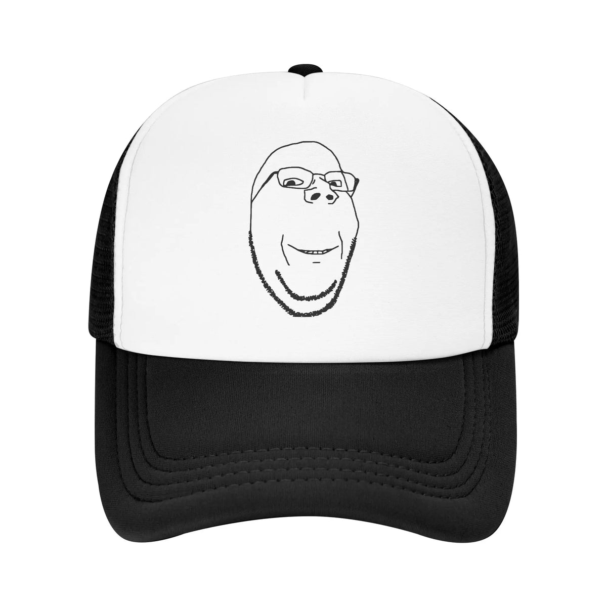 Funny Wojak Meme Boomer Trucker Hat Mesh Baseball Caps