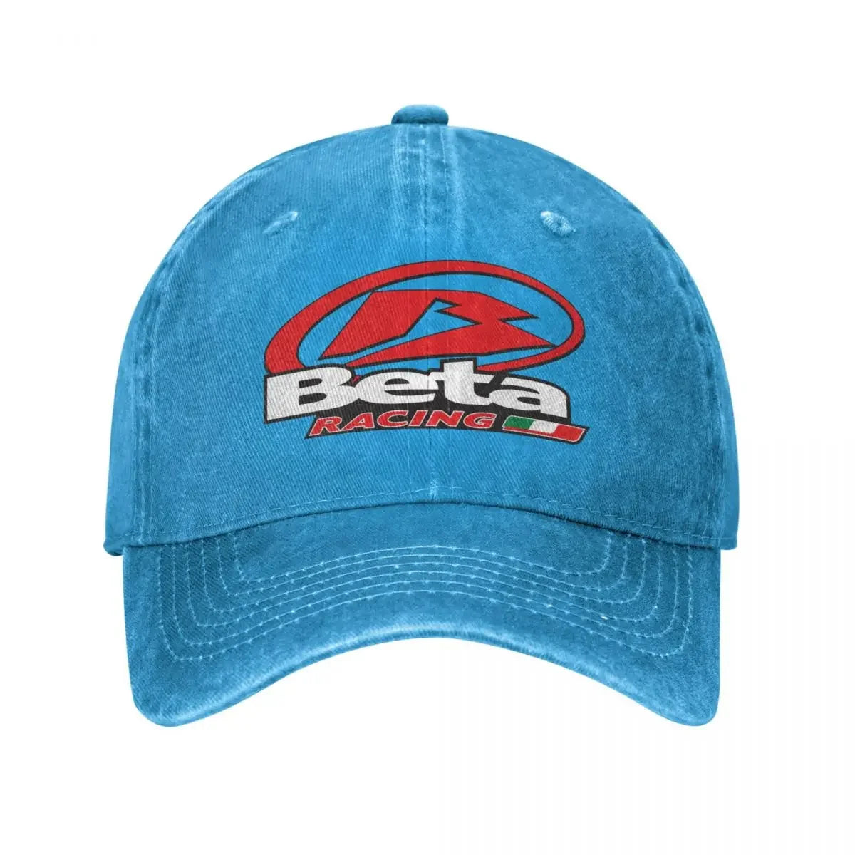 Vintage Beta Racing Baseball Cap Unisex Distressed Denim Snapback Caps