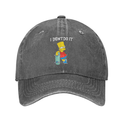 The S-simpson Skateboard Casual Baseball Cap