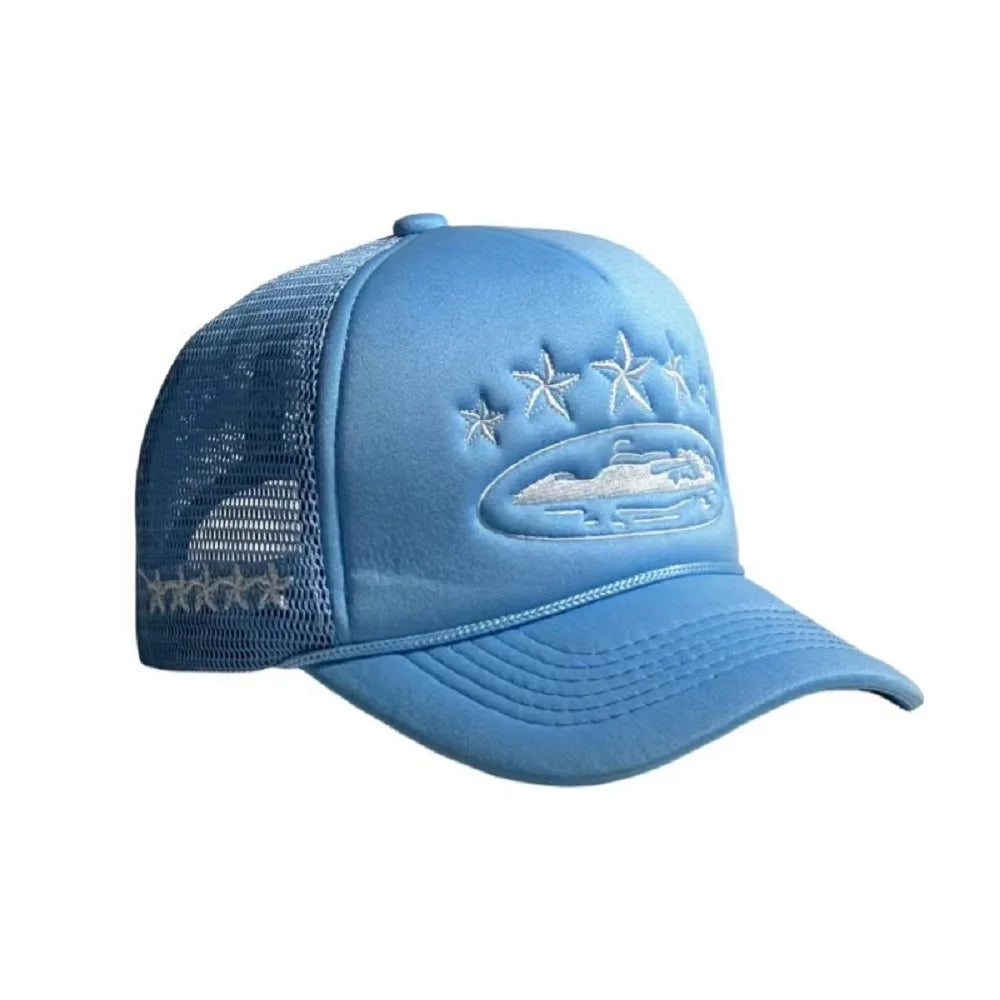 Fashionable Embroidered Baseball Hat Five Star Color