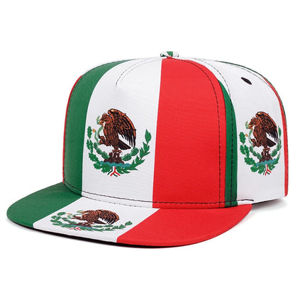 New Flat brimmed Hat National Flag