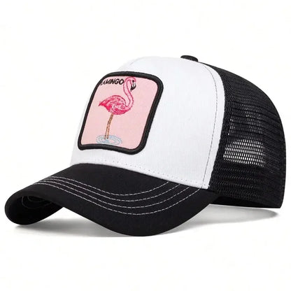 Unisex Flamingo Patch Embroidery Baseball Caps