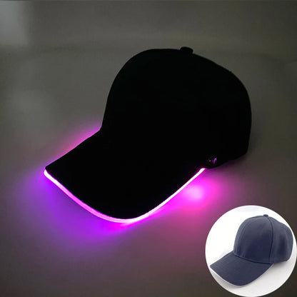 2025 Christmas Cartoon LED Luminous Hat Glowing Baseball Cap Men Women Winter Light Up