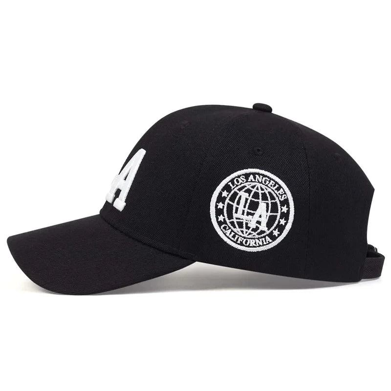 Unisex LA Letter Embroidery Baseball Caps For Men Women