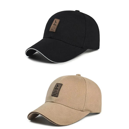 Summer Women Men Structured Baseball Cap Solid Cotton Adjustable Snapback Sunhat Outdoor Sports Hip Hop Baseball Hat Casquette