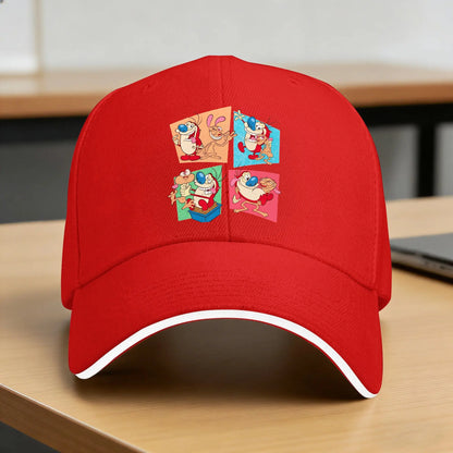 Ren And Stimpy Show Sun Baseball Cap