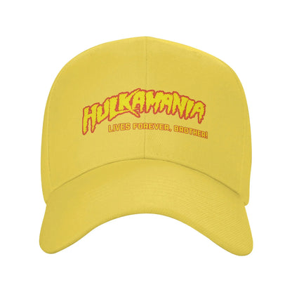 Hulkamania Hulk Hogan Wrestling Hat Adult Sport Baseball Caps