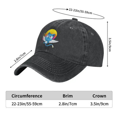 Multi Functional Fashionable Unisex HatPersonalized Cotton Happy Fairy Tail Baseball Cap