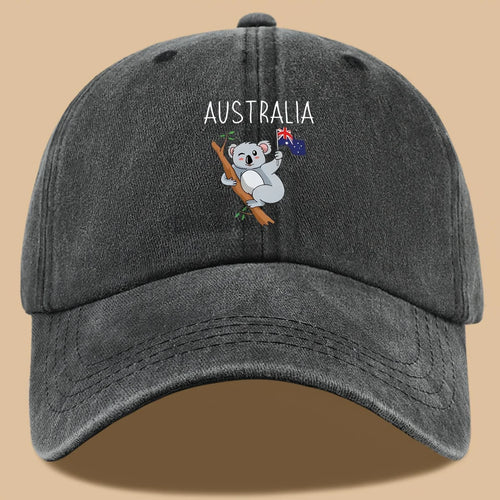 Australia Koala & Flag Baseball Cap
