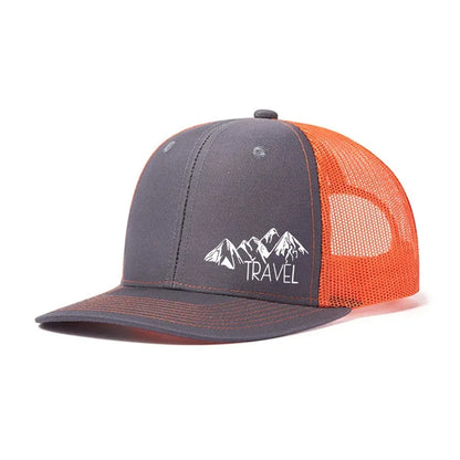 Peak TRAVEL Curved Adult Baseball Cap for Men Women Outdoor Mesh Duck Hat