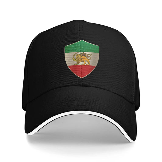Persia Flag Shield Iran Hunting Camping Baseball Caps