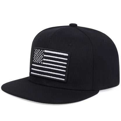 Unisex American Flag Embroidery Hip-hop Hats