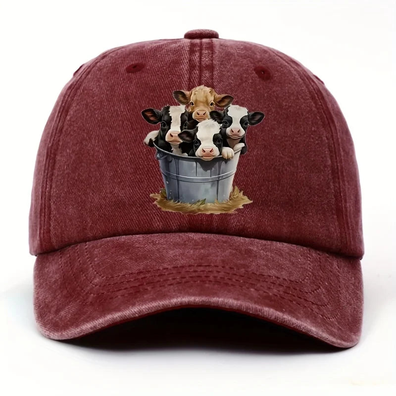 Cute Cow Print Baseball Cap