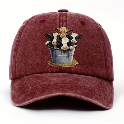 Cute Cow Print Baseball Cap