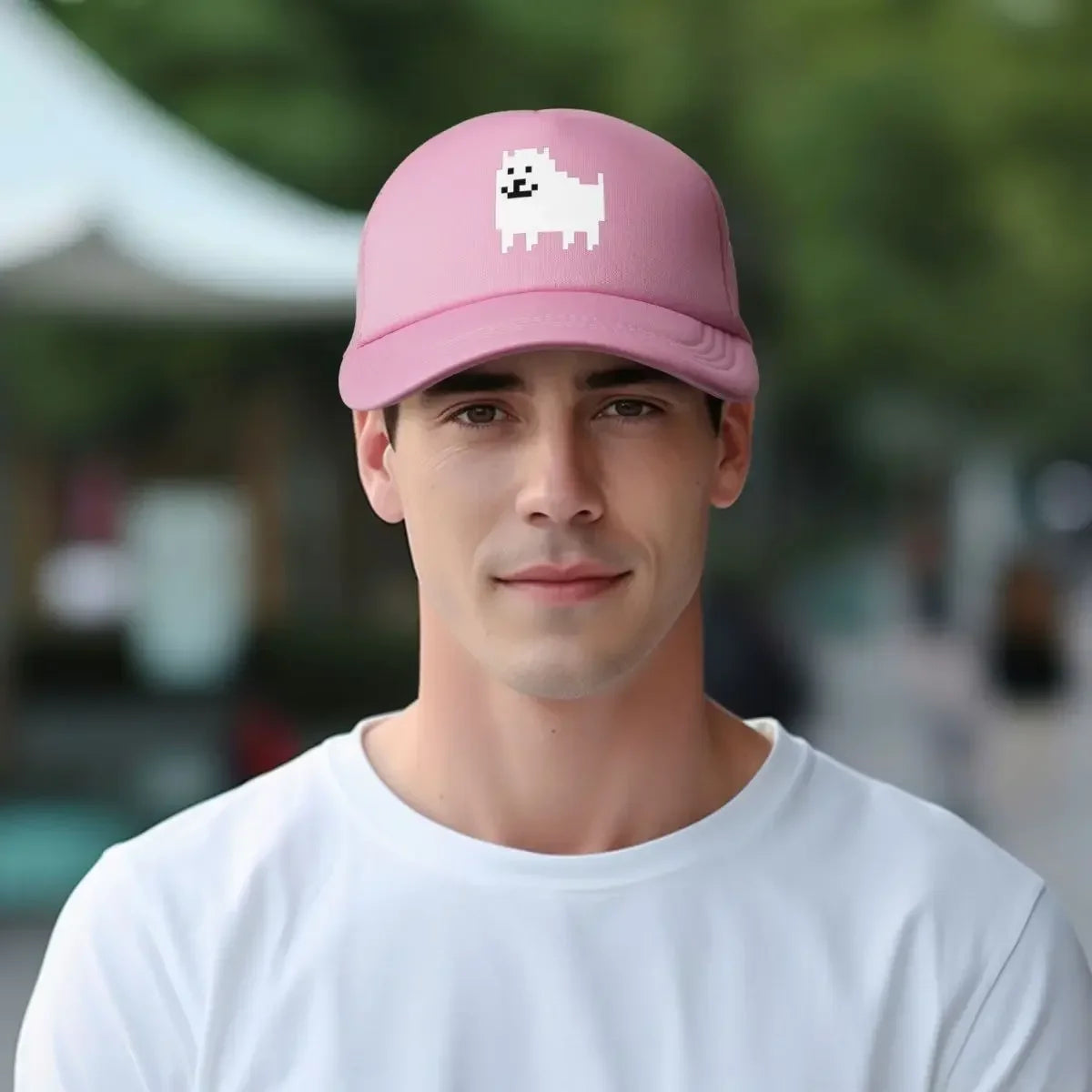 Undertale Annoying Dog Mesh Baseball Caps