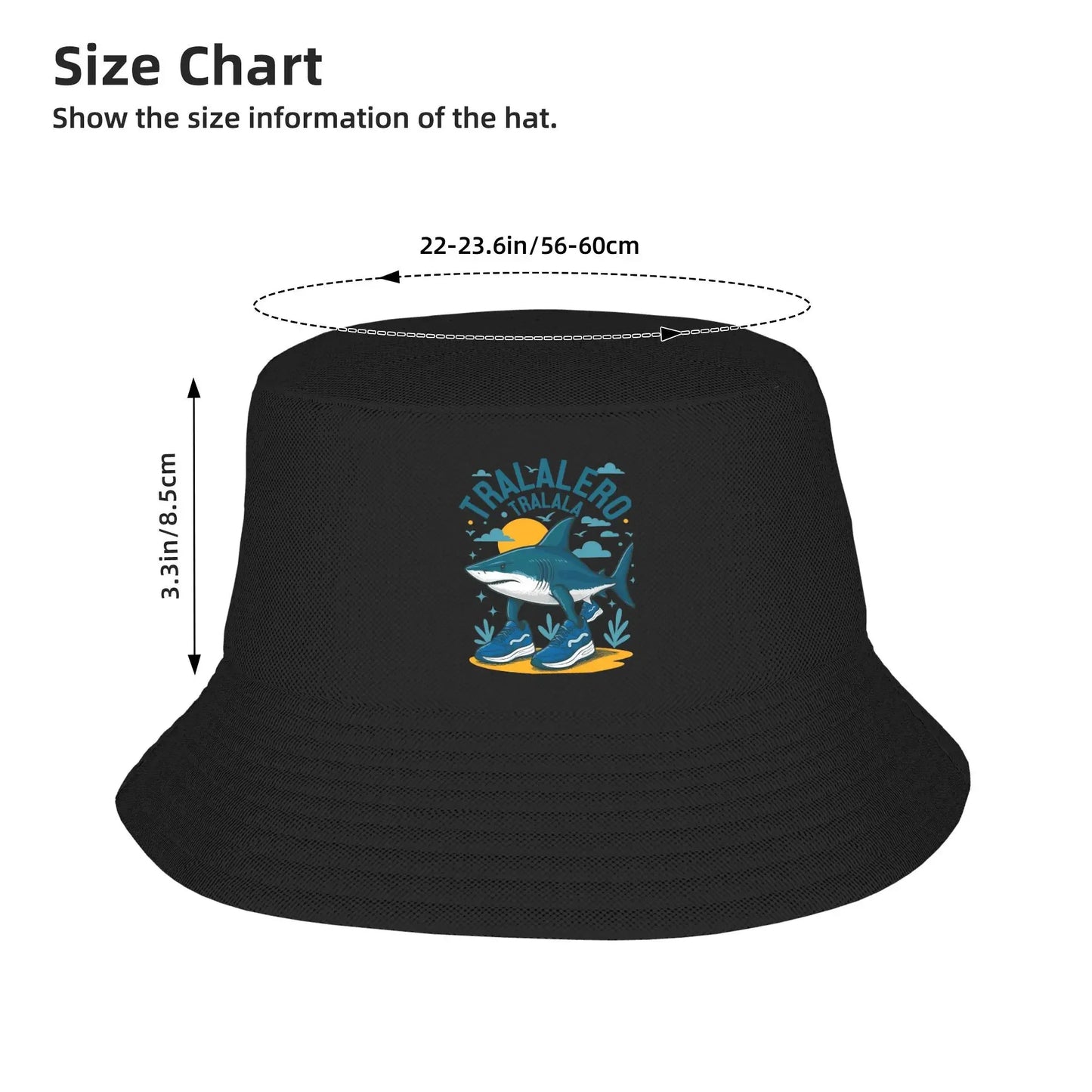 Stylish Tralalero Tralala Italian Brainrot Memes Bucket Hat