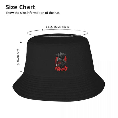 Summer Beach Vacation Getaway Headwear Berserk Armor Guts Stuff Bucket Hat