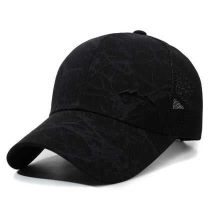 New Style Unisex Marble Print Mesh Baseball Cap