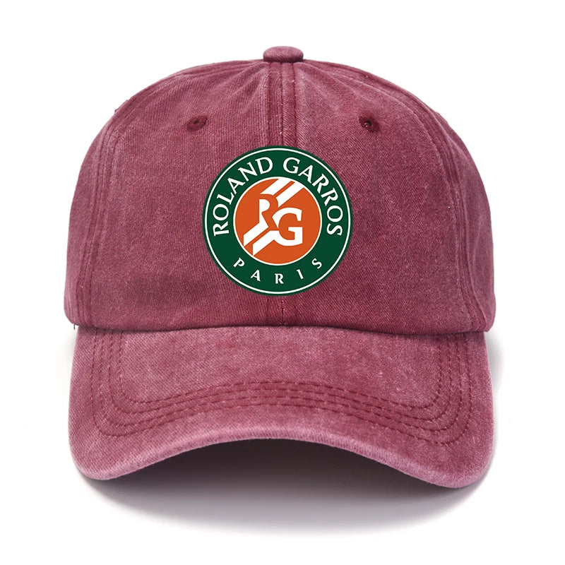 PARIS 100% Cotton Baseball Caps Vintage Distressed Cotton Snapback Hat