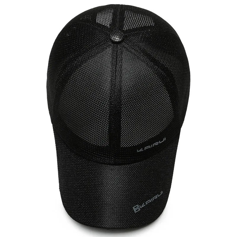 Mesh Baseball Cap Men Women Breathable Snapback Dad Hat Bone