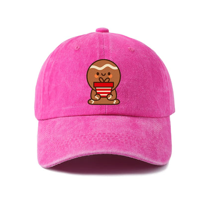 Smiling Gingerbread Man Baseball Cap