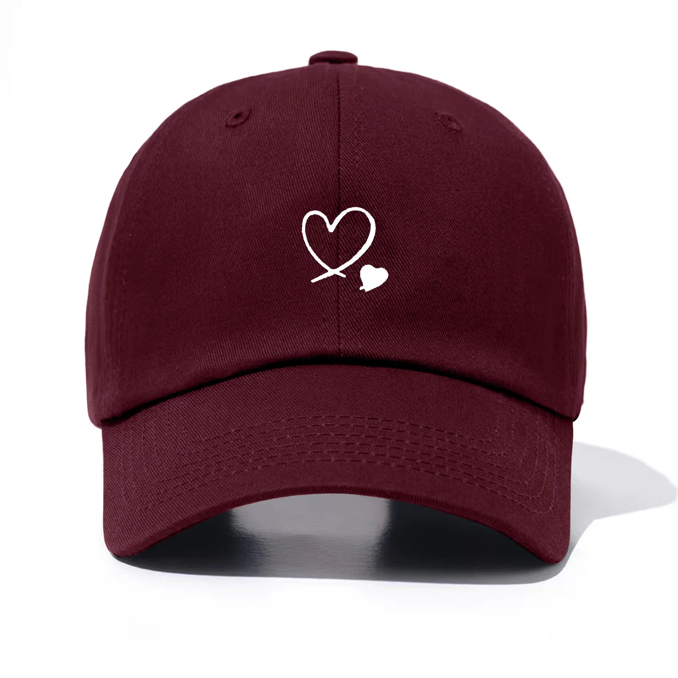 Piece Hearts Print Baseball Cap For Men & Women