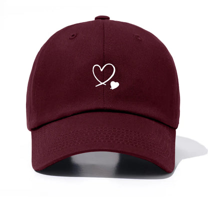 Piece Hearts Print Baseball Cap For Men & Women