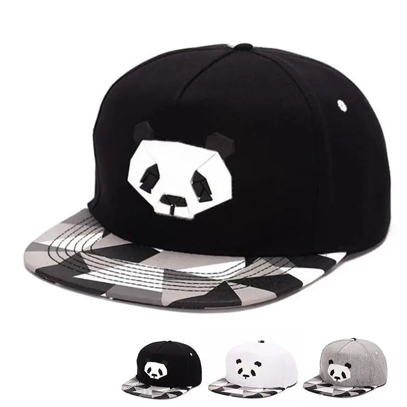 Fashion Spring Summer Lovers Baseball Cap Ms Cute Panda Rubber Snapback Hats