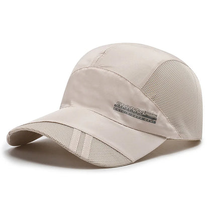 Summer Thin Men's Hat Sweat-absorbing Net Hat Fishing Hat Baseball Cap