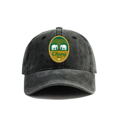 Chang Beer Baseball Cap Distressed Hats Chang Beer Thai Drink Hat Fashion