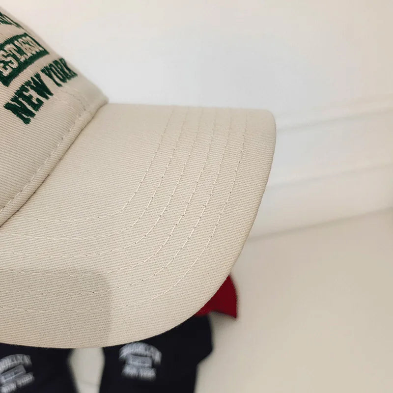Soft Cotton Letter Embroidered Baseball Cap For Women Men