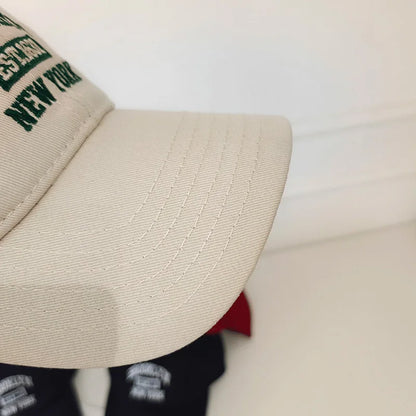 Soft Cotton Letter Embroidered Baseball Cap For Women Men
