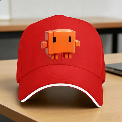 All Tests Pass Now! Dev Debug Orange Burst Text Claude Baseball Cap