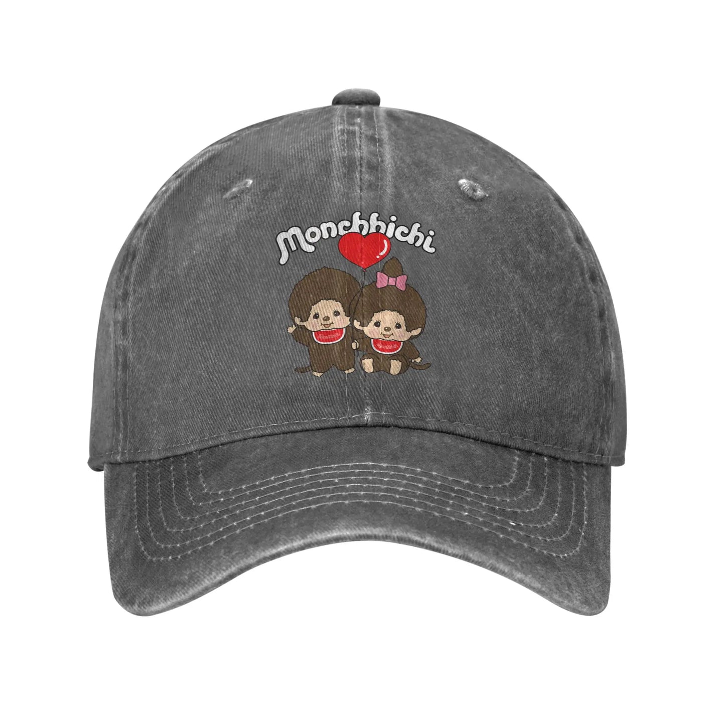 Washed Baseball Cap Monchhichi Valentine's Day C Summer Hip Hop Hats
