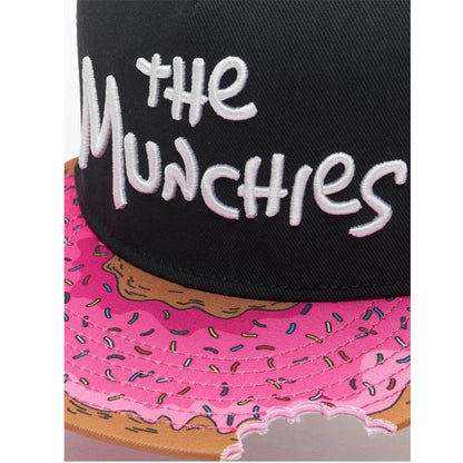 Unisex Brand Munchies In Musta Cap Summer Mesh Snapback Cap
