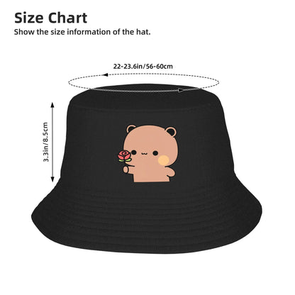 Bucket Hat Panda Bear Couple Anime Cartoon Bubu And Dudu