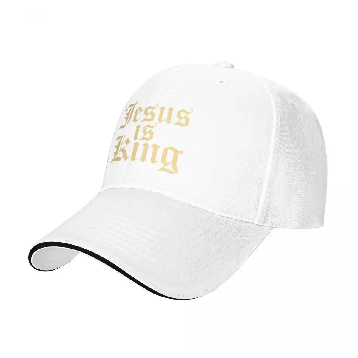 New Gothic Street Punk Golden Jesus Is King Pool Party Baseball Caps