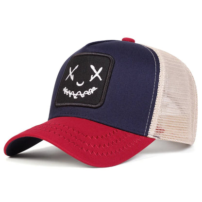 Unisex Personality Embroidery Baseball Net Caps