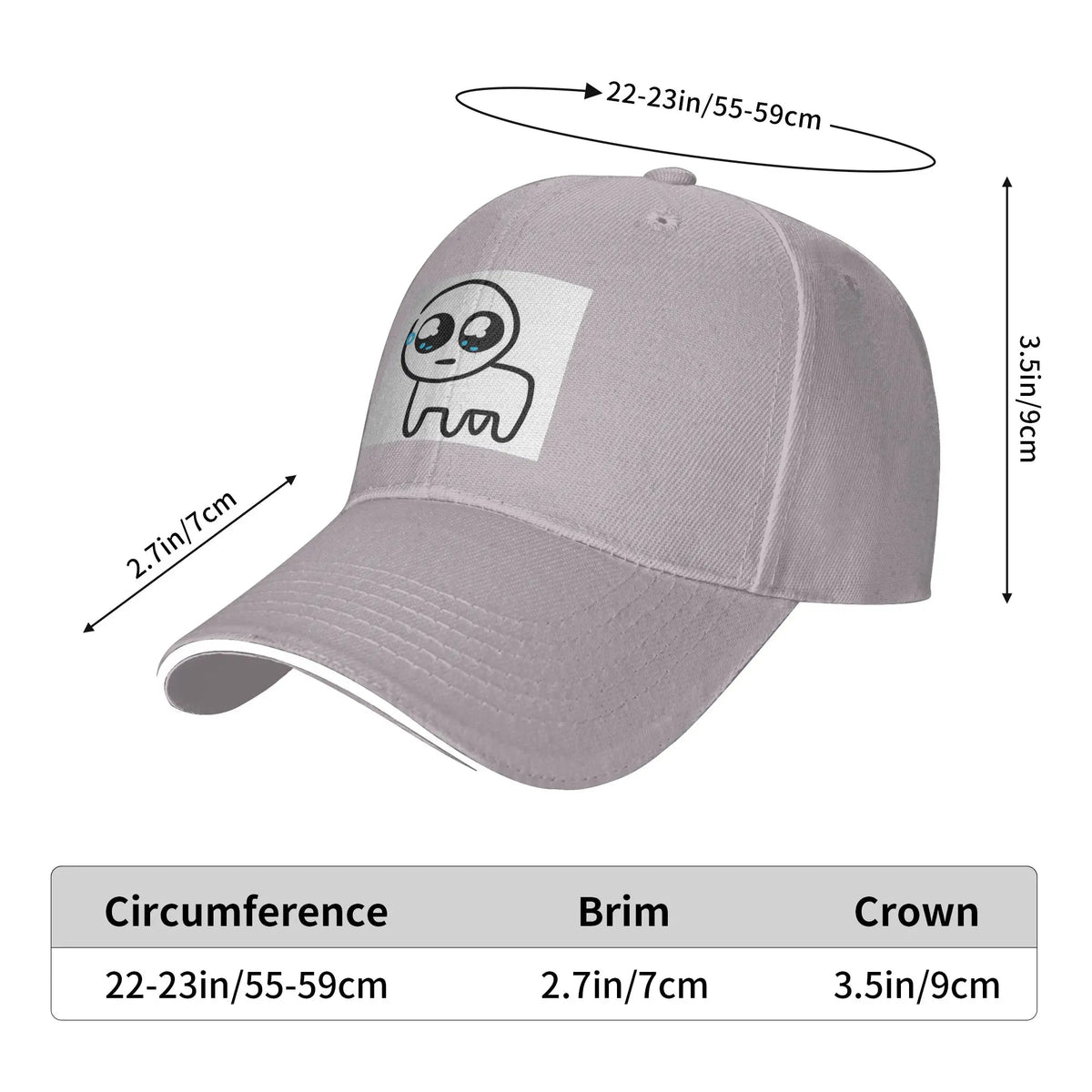 TBH Autism Creature Meme Yippee Cap Fashion Casual Baseball Caps