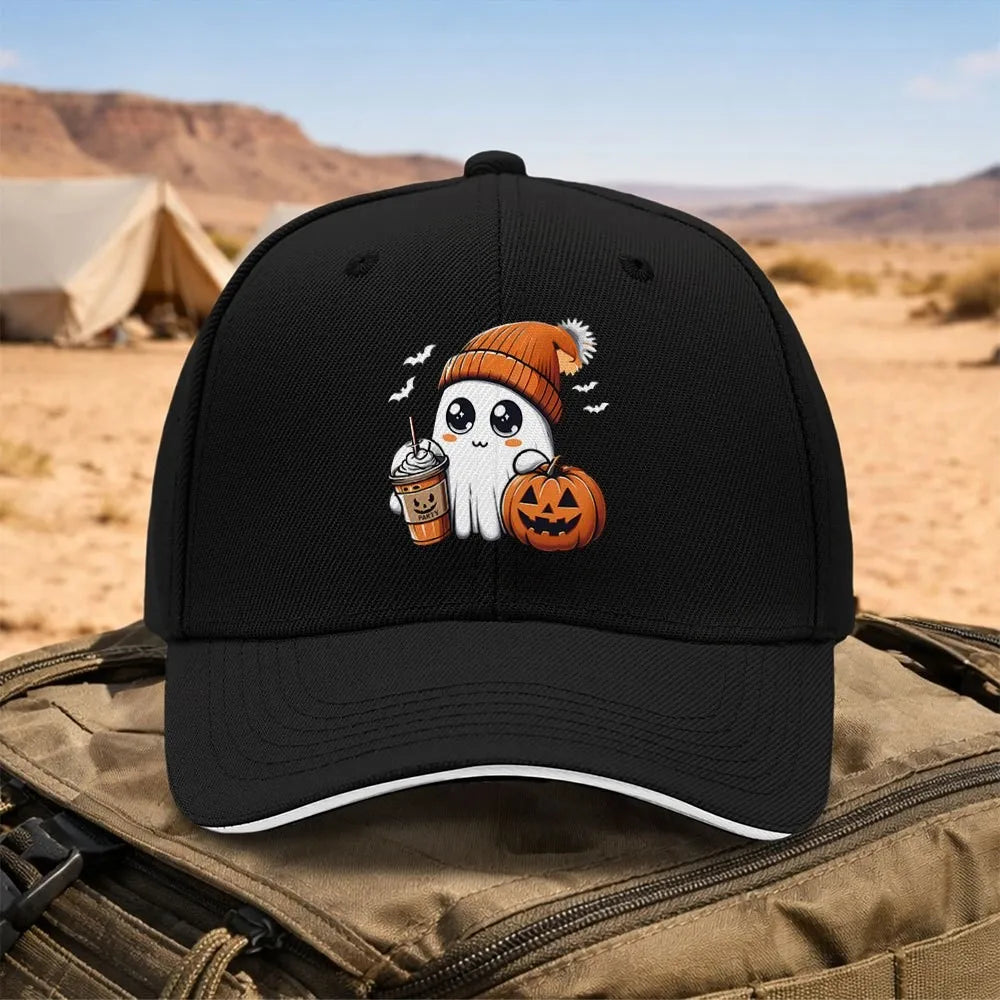 Pumpkin Spice Print Adjustable Baseball Cap