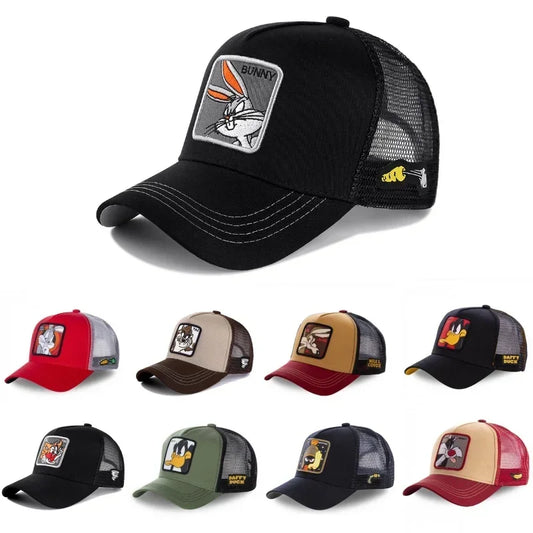 High Quality Brand Anime Cartoon Snapback Cotton Baseball Cap Men Women