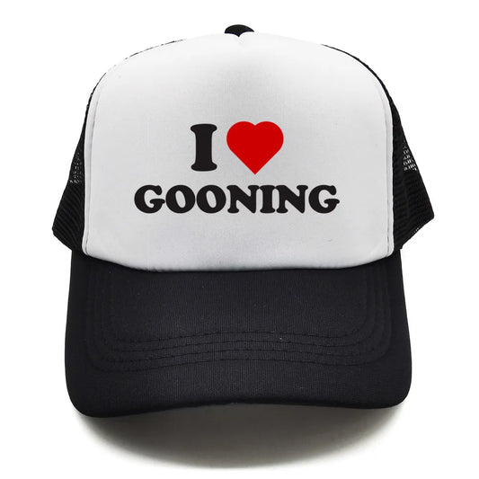 Funny I Love Gooning Baseball Caps Cool Summer Men Mesh Net Hat