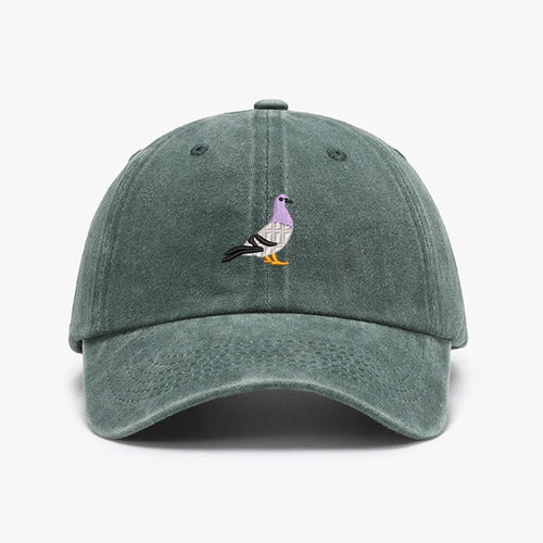 Embroidery Pigeon Spring Vintage Baseball Caps Men Women