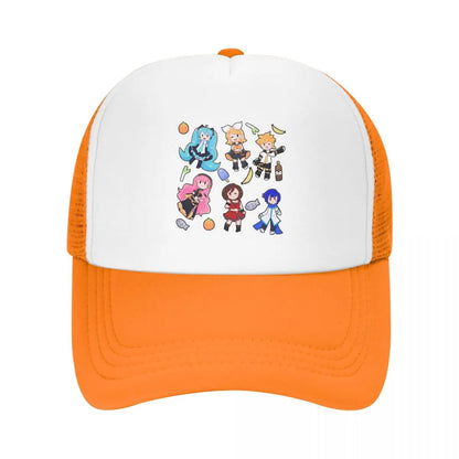 Vocaloid Chibi Chaos! Miku Cap Fashion Mesh Baseball Caps