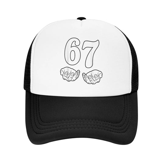 Six Seven 6 7 Funny 67 Gen Alpha Slang 6-7 Meme Baseball Cap