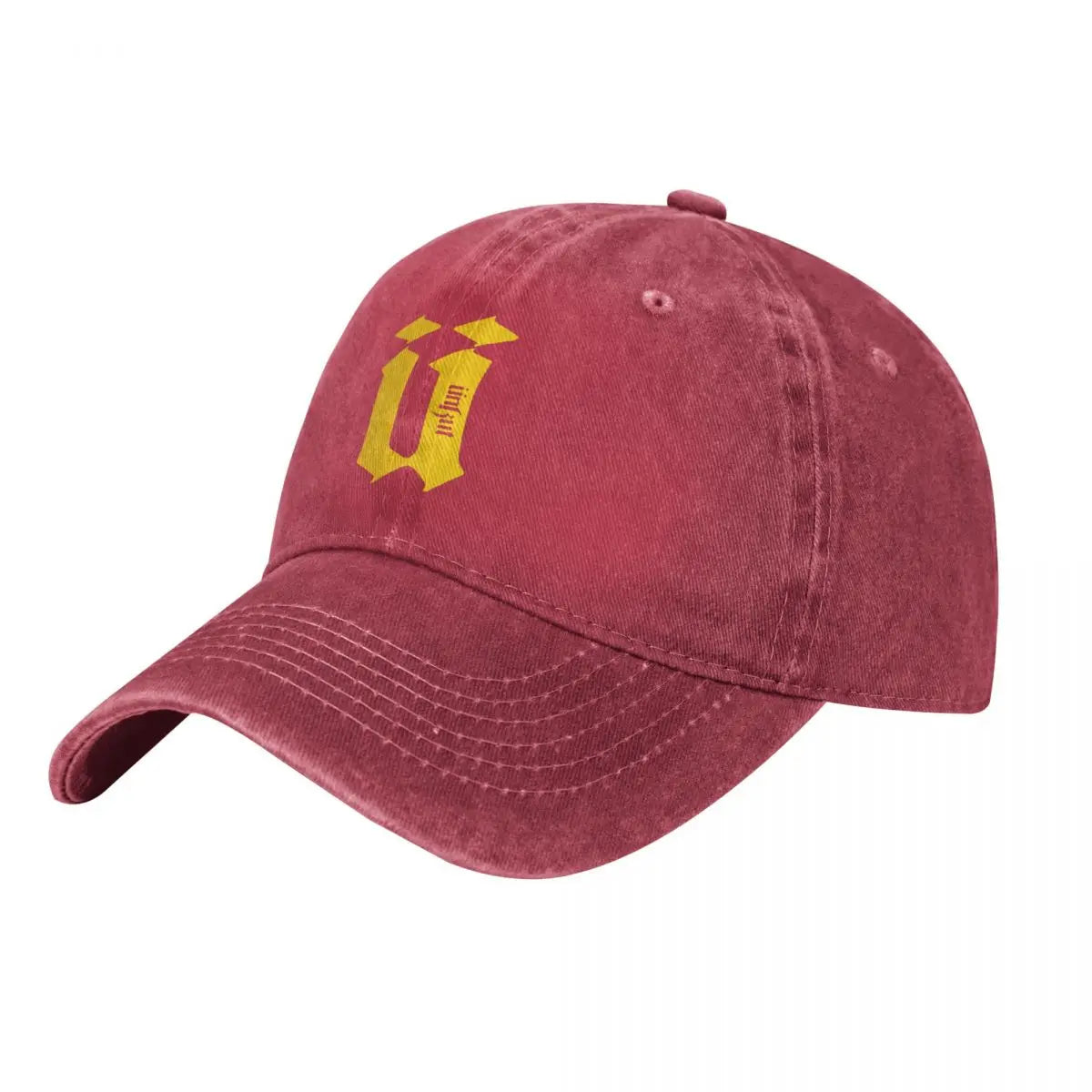 Uncut 100% Cotton Bold Print Denim Cap Durable For Baseball Cap