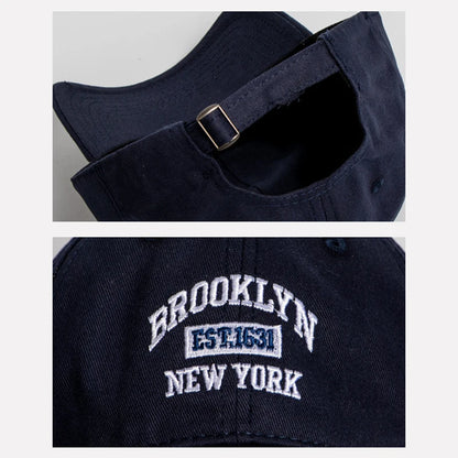 Soft Cotton Letter Embroidered Baseball Cap For Women Men